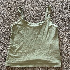 H and M green tank